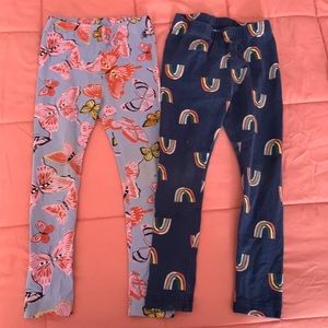 Hanna Andersson Slim printed leggings size 100/4 - set of 2